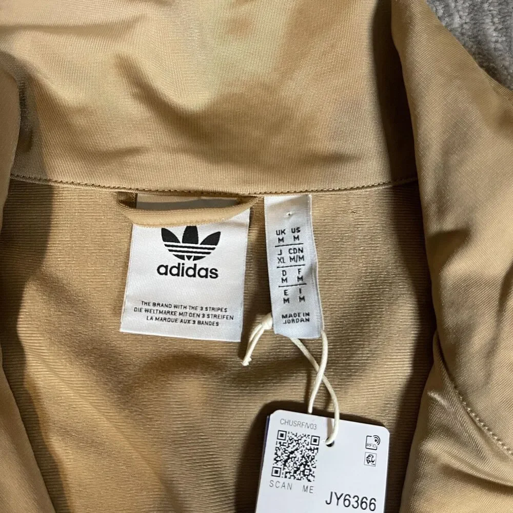Adidas Originals Firebird Track Suit Mens Medium Beige 3-Stripes JY6366 JY6369